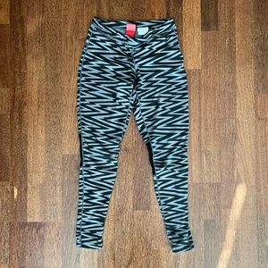 Nike Dri-Fit Leggings Womens XS Black & Gray Workout Athletic Pants